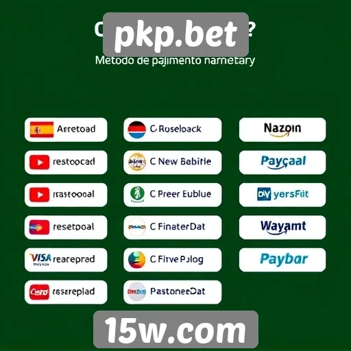 Métodos de pagamento disponíveis em pkp.bet